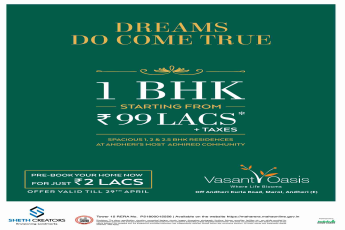Pre-book your home now for just Rs. 2 Lacs at Sheth Vasant Oasis in Mumbai
